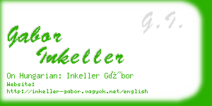 gabor inkeller business card